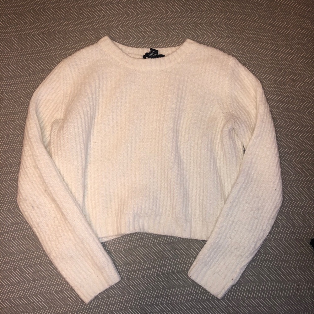Soft cozy white sweater